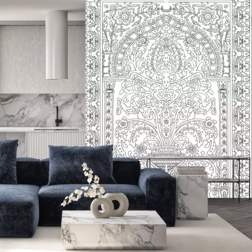 Sticker Ingewikkelde afbeeldingen in de Arabische stijl