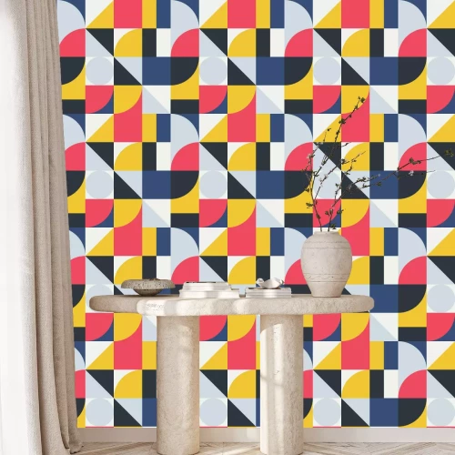 Behang Abstract Geometry Pattern Graphic 06