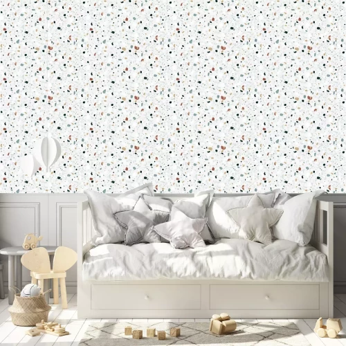 Behang Decoratieve Steen - 3D Terrazzo