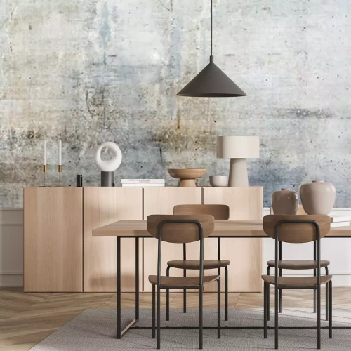 Fotobehang Grijze muur textuur