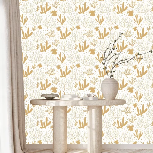 Behang Koraalrif in boho-stijl