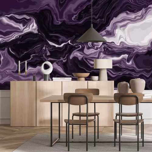 Sticker Een abstract oppervlak dat lijkt op paars marmer