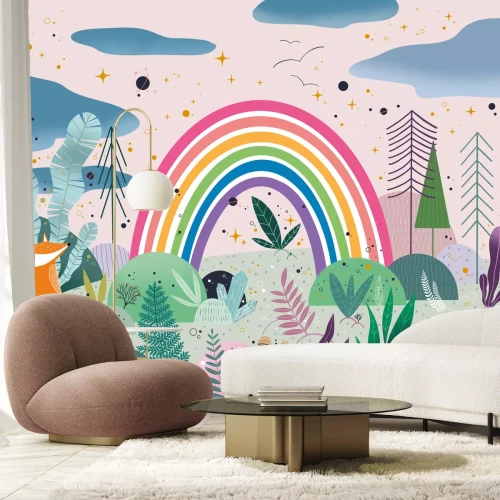 Fotobehang Regenboog wereld