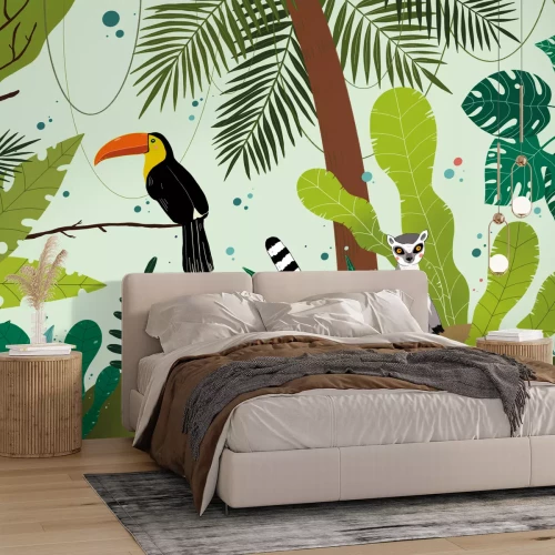 Fotobehang Tropisch bos