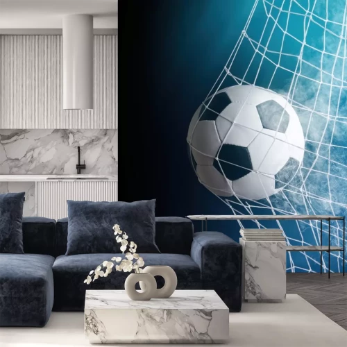 Sticker Doelbal in het net