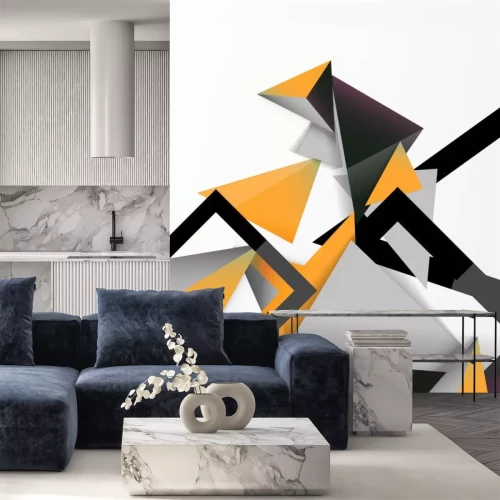 Sticker Driedimensionale geometrische lichamen