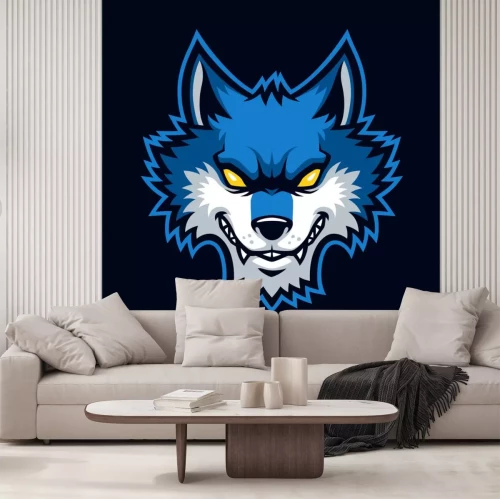 Sticker Wolves sign and symbol logo vector