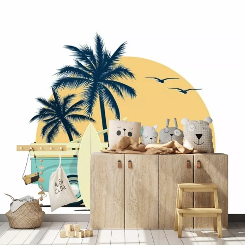 Sticker Pick-up auto vakantie graphics