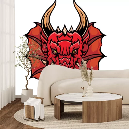 Sticker Dragon head.	