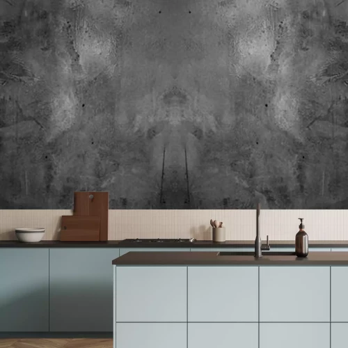 Fotobehang Old wall texture cement dark black gray panorama background abstract grey color design are light with white gradient background.