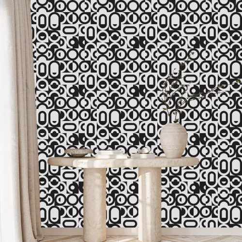 Behang Brutalism Design Abstract Vector Pattern
