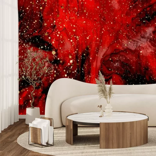 Fotobehang Luxe rood marmer