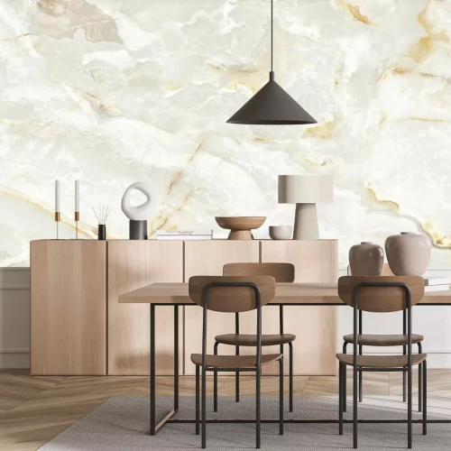 Fotobehang Gepolijst onyxmarmer