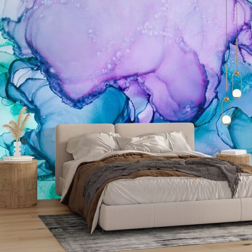 Fotobehang Handgeschilderd kunstwerk met een abstracte achtergrond