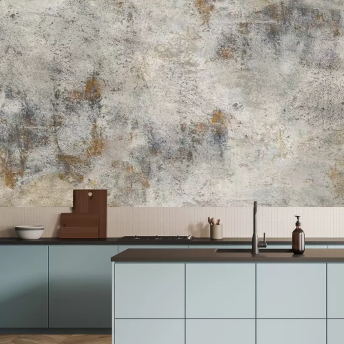 Fotobehang Grey cement background. Wall texture