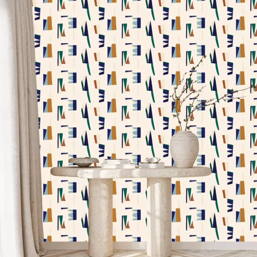 Behang Geometrische uitsparing