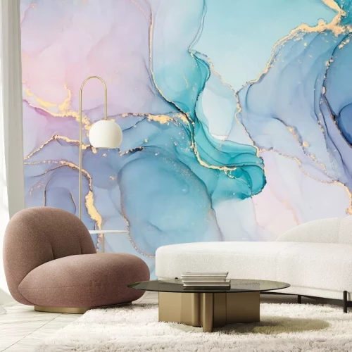 Fotobehang Zalige dans van kleuren