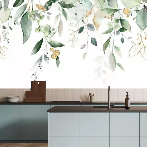 Sticker Hangende eucalyptusbladeren