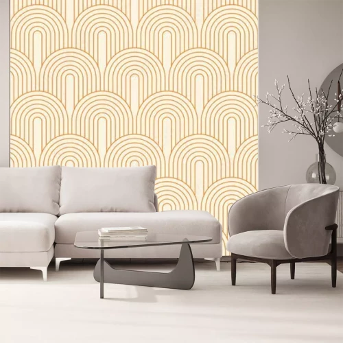 Fotobehang Oranje boho-textuur