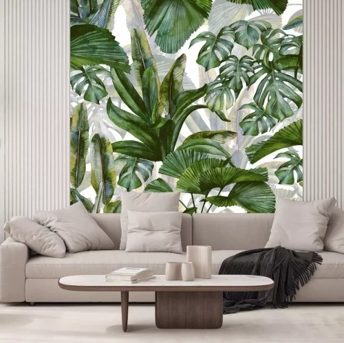 Fotobehang Groen bosje in de tropische jungle