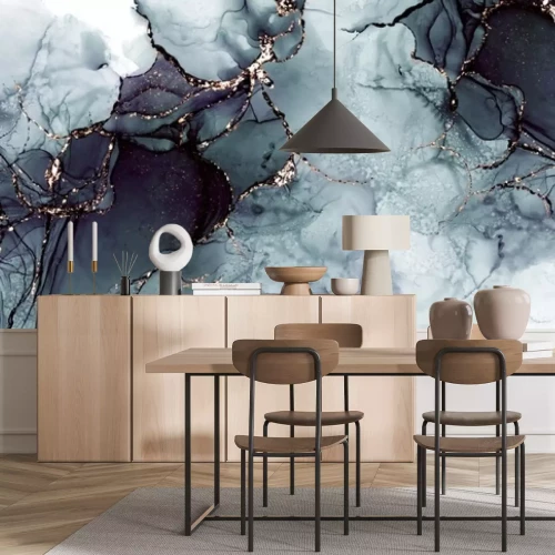 Fotobehang Marmeren abstractie in aquarelstijl