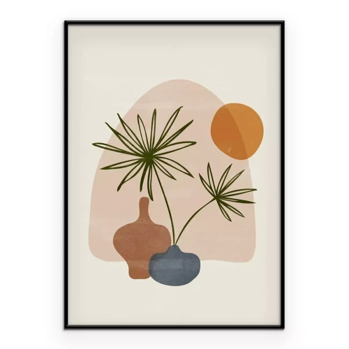 Poster Stillevengrafiek in een minimalistische stijl