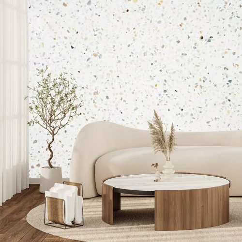 Fotobehang Een patroon dat de structuur van stenen imiteert