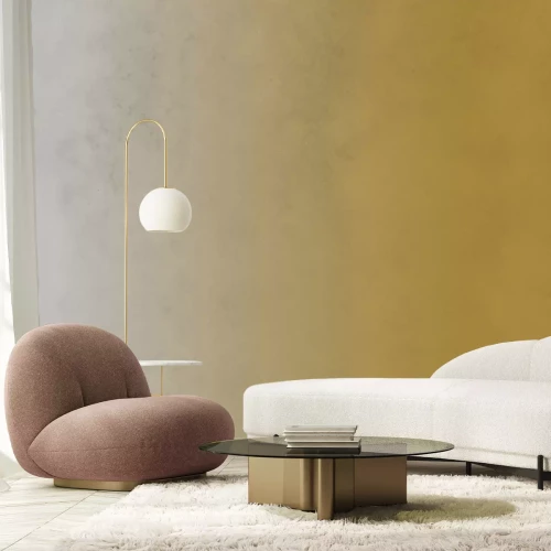 Fotobehang Mosterdkleur ombré