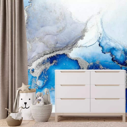 Fotobehang Abstracte gemorste verf