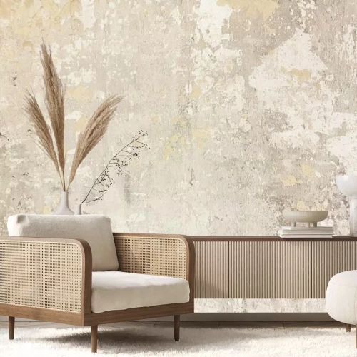 Fotobehang Beige muur