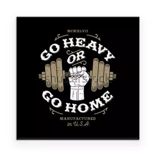 Poster Een afbeelding met een motiverende slogan op een zwarte achtergrond.