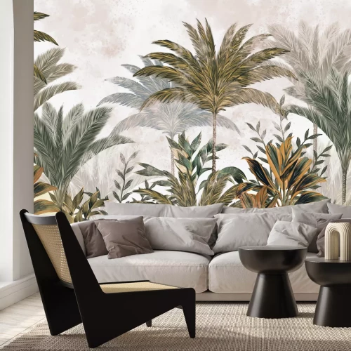 Fotobehang Jungle in vintage versie