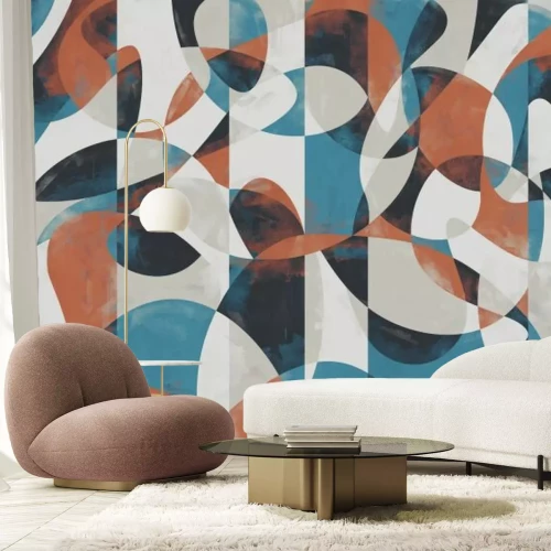 Fotobehang Abstracte geometrische compositie