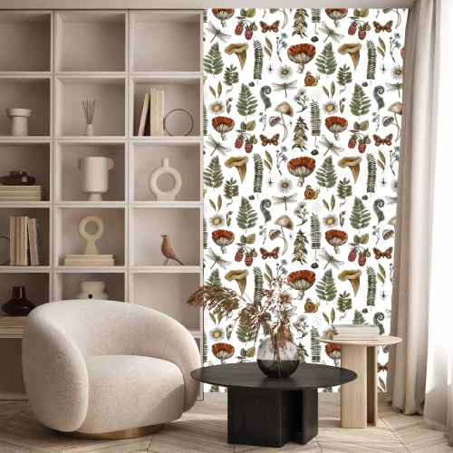 Behang Paddenstoelenjacht