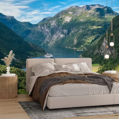 Fotobehang Fjorden van Noorwegen