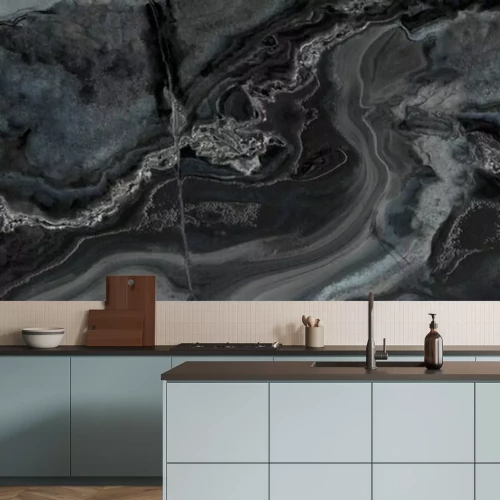 Fotobehang Zwarte onyxtextuur