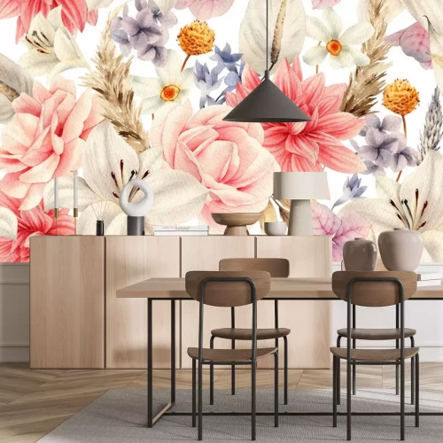 Sticker De mooiste zomerbloemen