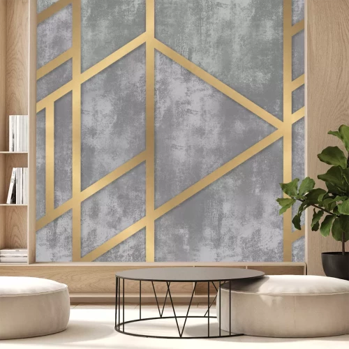 Fotobehang Monochrome lelies met kleurrijke accenten