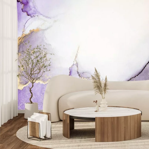 Fotobehang Violette aquarelmix