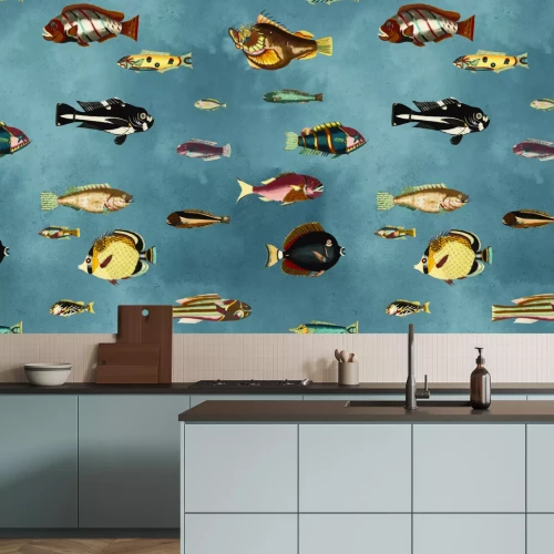 Fotobehang Vissen in de oceaan