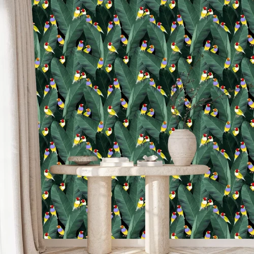 Behang Vogel Jungle