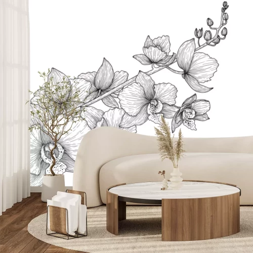 Sticker Orchideeën op een tak