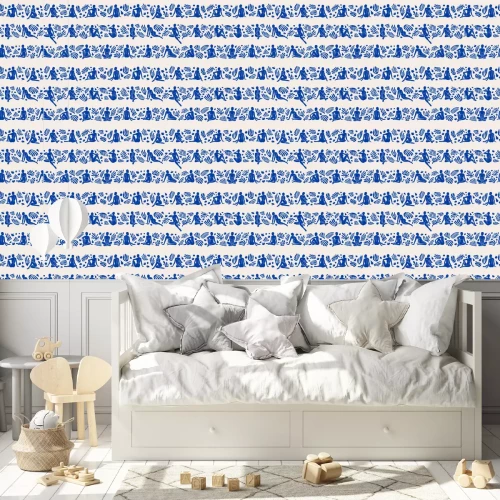 Behang Vrouwelijk patroon in Matisse-stijl