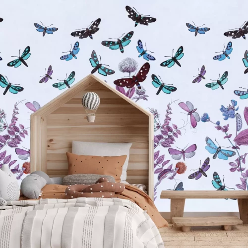 Fotobehang Kleuren van lente fauna en flora