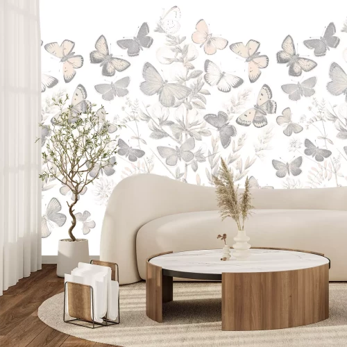 Fotobehang Weide op een zonnige dag