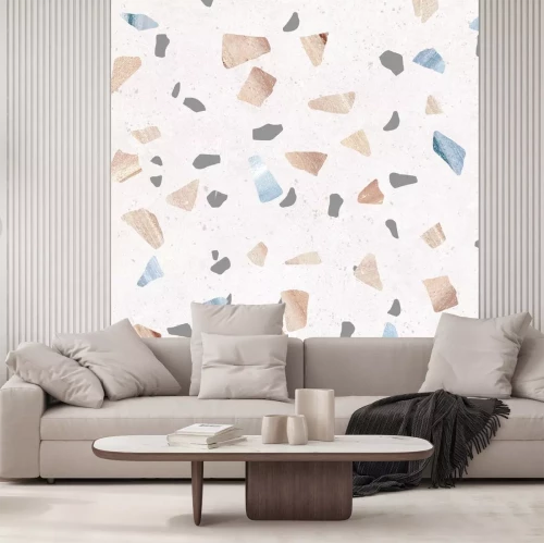 Sticker Kleurrijke terrazzo kiezelstenen textuur