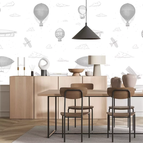 Fotobehang Oude vliegende voertuigen