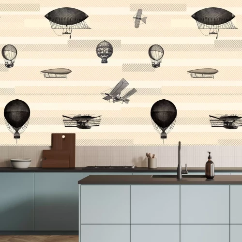 Fotobehang Een lange reis in retrostijl