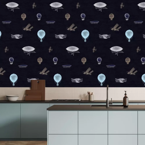 Fotobehang Nachtvlucht