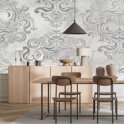 Fotobehang Versierde vintage muur